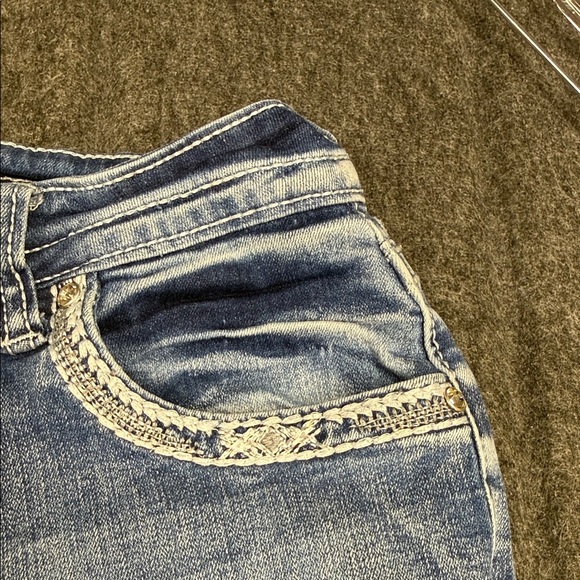 Westfield Eagle Stylish Light Blue Flare Jeans - Picture 10 of 14